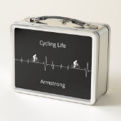 Cycling Life, Heartbeat anpassbar Metall Brotdose (Rückseite)