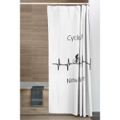 Cycling Life, Neuseeland anpassbar Duschvorhang