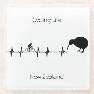 Cycling Life, Neuseeland anpassbar Glasuntersetzer