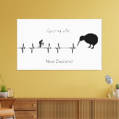 Cycling Life, Neuseeland anpassbar Leinwanddruck (Insitu (Wohnzimmer))