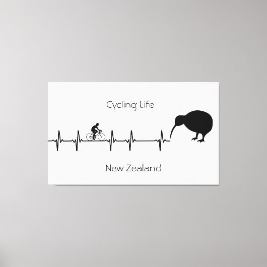 Cycling Life, Neuseeland anpassbar Leinwanddruck (Vorderseite)