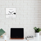 Cycling Life, Neuseeland anpassbar Quadratische Wanduhr