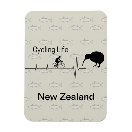 Cycling Life, Neuseeland Magnet (Vertikal)
