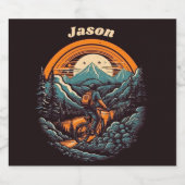 Cycling Life, Retro anpassbar Bierflaschenetikett (Einzelnes Label)