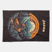 Cycling Life, Retro anpassbar Geschirrtuch (Horizontal)