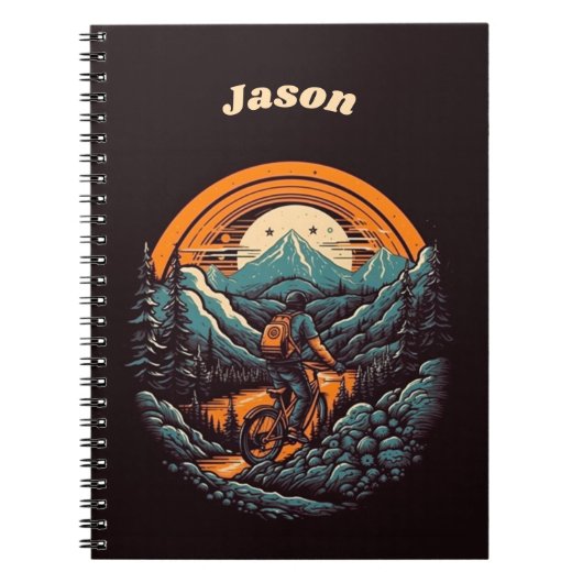 Cycling Life, Retro anpassbar Notizblock (Vorderseite)