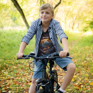 Cycling Life, Retro anpassbar T-Shirt