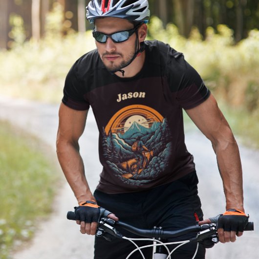 Cycling Life, Retro anpassbar T-Shirt