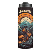 Cycling Life, Retro anpassbar Thermosbecher (Vorderseite)