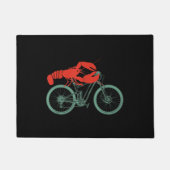 Cycling Lobster MTB Cycologist Funny Cyclist Fußmatte (Vorderseite)