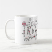 Cycling London Covid19 Lockdown Funny Word Art Kaffeetasse (Links)