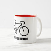 Cycling, mein mobiles Gerät Zweifarbige Tasse (VorderseiteRechts)