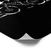 Cycling Racing Bicycle Motivation Mountain Bike Cl Poster (Ecke)