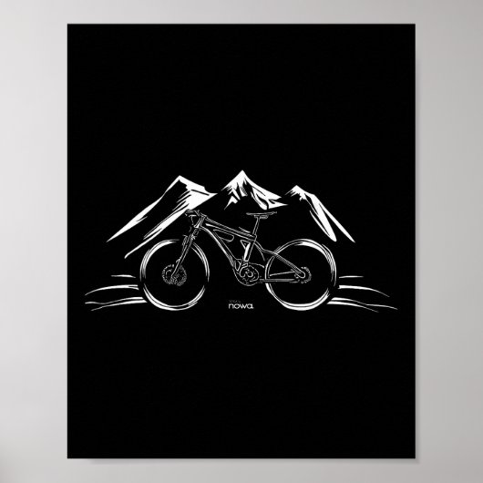Cycling Racing Bicycle Motivation Mountain Bike Cl Poster (Vorne)