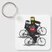 Cycling Recycle Bins Schlüsselanhänger (Vorderseite)