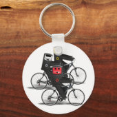 Cycling Recycle Bins Schlüsselanhänger (Vorderseite)