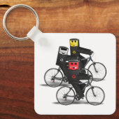 Cycling Recycle Bins Schlüsselanhänger (Vorderseite)