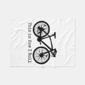 Cycling Road Bike Bicycle Funny Cyclist  Fleecedecke (Vorderseite (Horizontal))