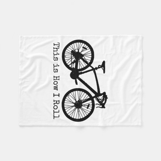 Cycling Road Bike Bicycle Funny Cyclist  Fleecedecke (Vorderseite (Horizontal))