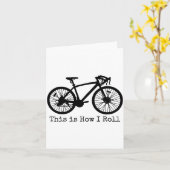 Cycling Road Bike Bicycle Funny Cyclist Karte (Gelbe Blume)
