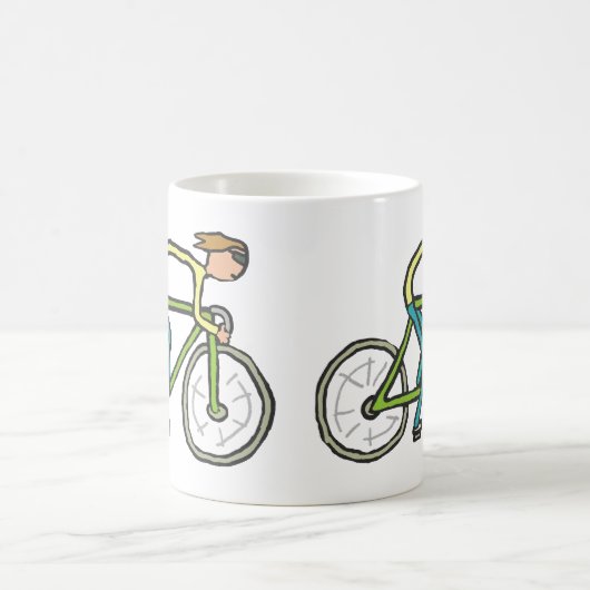 Cycling Stickman Kaffeetasse (Mittel)