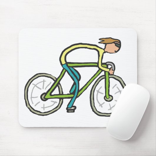 Cycling Stickman Mousepad (Mit Mouse)