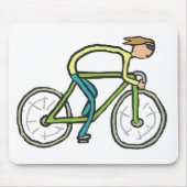 Cycling Stickman Mousepad (Vorne)