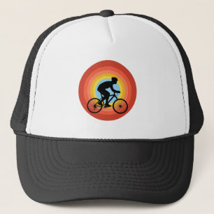 CYCLING SUNSET VINTAGE-LASTWAGENFAHRRADFAHRERMÜTZE TRUCKERKAPPE