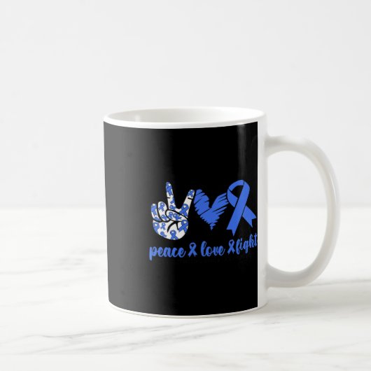 Cyclisches Erbrechen Syndrom Blauer Schleim Friede Kaffeetasse (Rechts)
