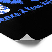 Cyclisches Erbrechen Syndrom Blauer Schleim Friede Poster (Ecke)