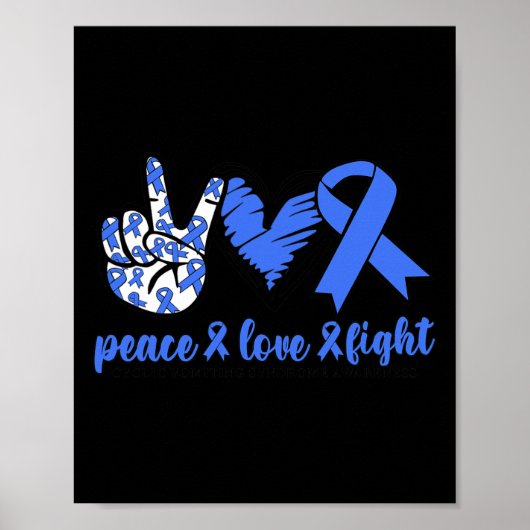 Cyclisches Erbrechen Syndrom Blauer Schleim Friede Poster (Vorne)