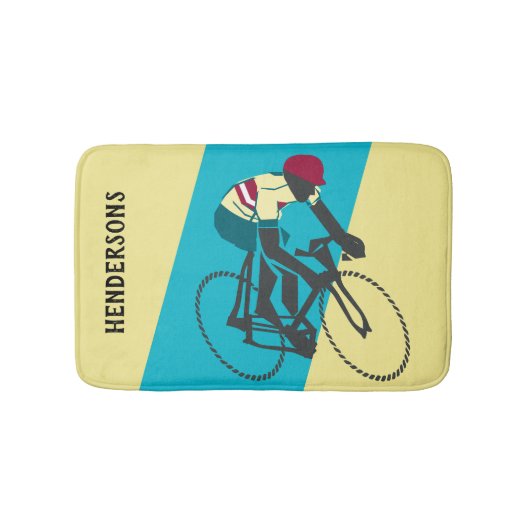 Cyclist #1 badematte (Vorderseite)