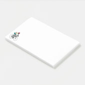 Cyclist #1 post-it klebezettel (angewinkelt)