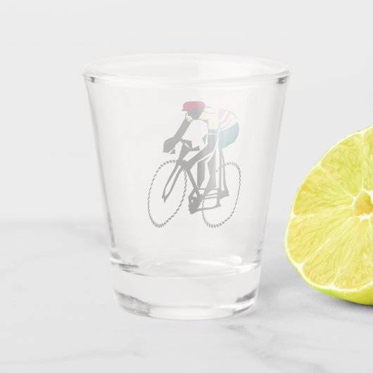 Cyclist #1 schnapsglas (Rückseite)