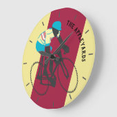 Cyclist #2 große wanduhr (Winkel)