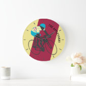 Cyclist #2 große wanduhr (Zuhause)