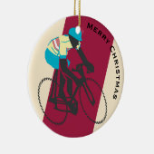 Cyclist #2 keramik ornament (Rechts)