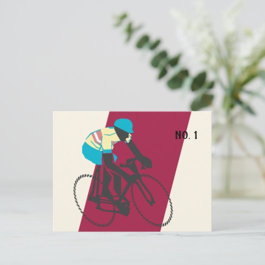 Cyclist #2 postkarte (Stehend Vorderseite)