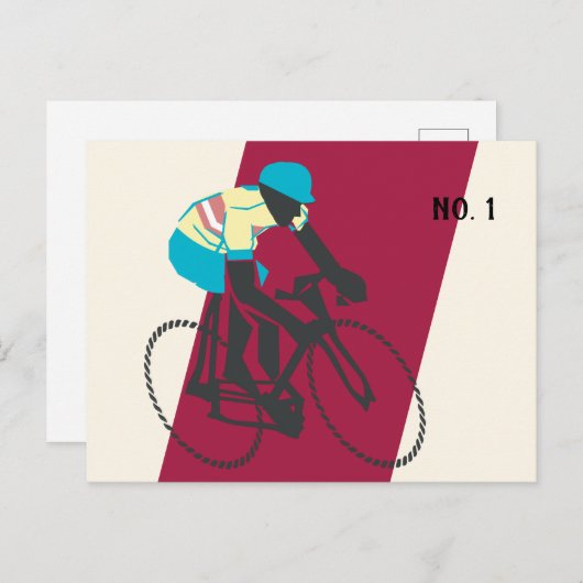 Cyclist #2 postkarte (Vorne/Hinten)