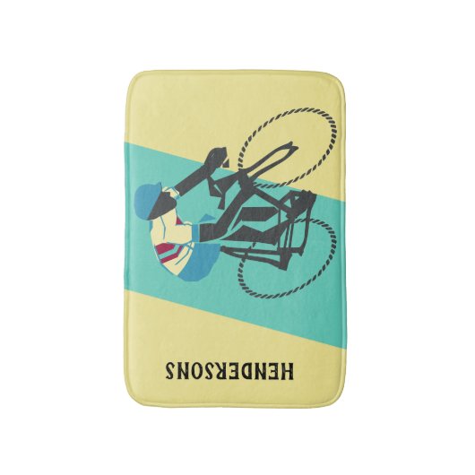 Cyclist #3 badematte (Vorderseite Vertikal)