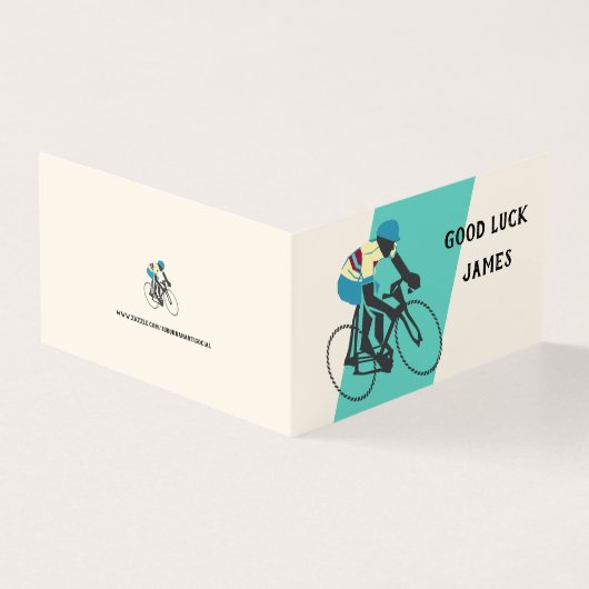 Cyclist #3 Blank-Grußkarte (Vorderseite)