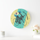 Cyclist #3 große wanduhr (Zuhause)