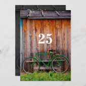 Cyclist Birthday Celebration Einladung - jedes Alt (Vorne/Hinten)