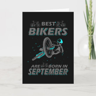Cyclist Birthday Present September Karte