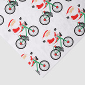 Cyclist Christmas Bike Seidenpapier (Ausschnitt)