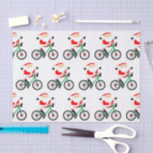 Cyclist Christmas Bike Seidenpapier (Handwerk)