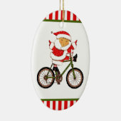Cyclist Christmas Collectible Keramik Ornament (Rechts)