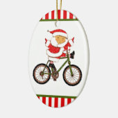 Cyclist Christmas Collectible Keramik Ornament (Links)