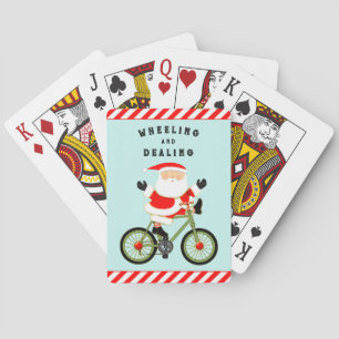 Cyclist Christmas Kleine Geschenk Spielkarten