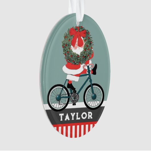 Cyclist Christmas Ornament (Vorderseite)